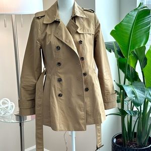 Banana Republic Short Peplum Trench